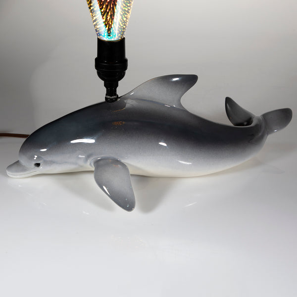 One-of-a-Kind Professionally Wired Fish Lamp with Magical 3D Lightbulb