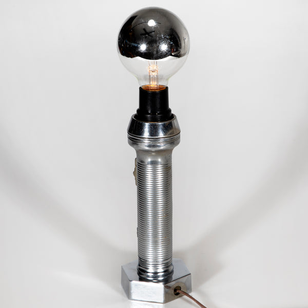 Vintage Flashlight Lamp with Filament Lightbulb
