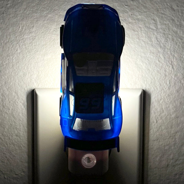 LED Plug In Nightlight Handcrafted from Toy Racing Car