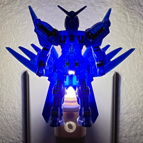 Handcrafted Blue Transformer Night Light - LED Auto Sensor