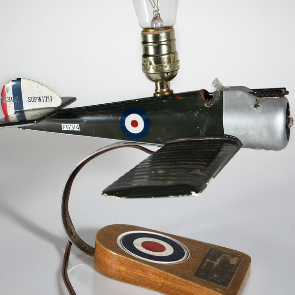 Amazing Vintage Airplane Up-cycled into One-of-a-Kind Accent Lamp