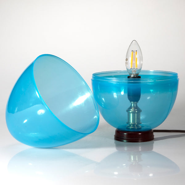Blue Egg Lamp - Hand Crafted Accent Light