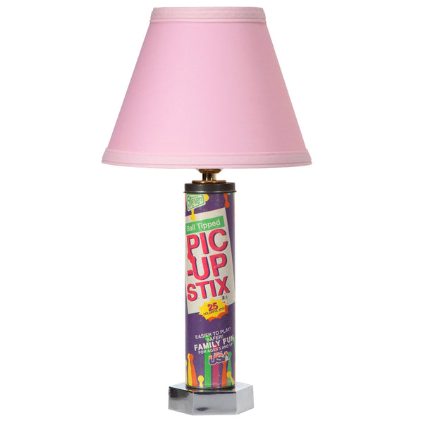 Unique Kids Lamp Up-cycled from Vintage Pic-Up Stix Game Container