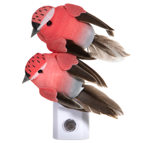 Fanciful Birds in Flight Night Light - Hand Crafted Auto Sensor LED Unique Nite Lite