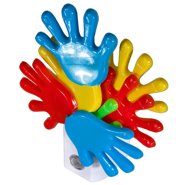 Fun Multicolored Hands Hand-crafted Night Light