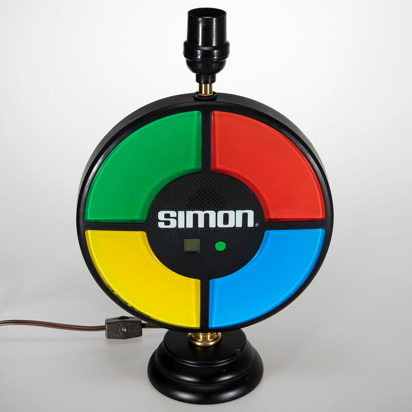 Unique Gamer Lamp - Colorful Round Game Mounted on Lamp Base