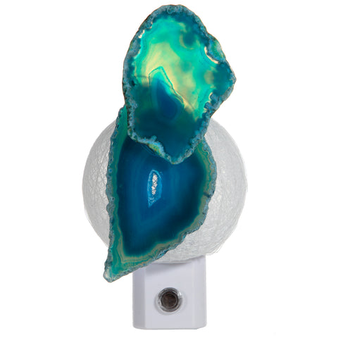 Agate Slices Night Light - Handcrafted Unique Automatic Sensor LED Nite Lite