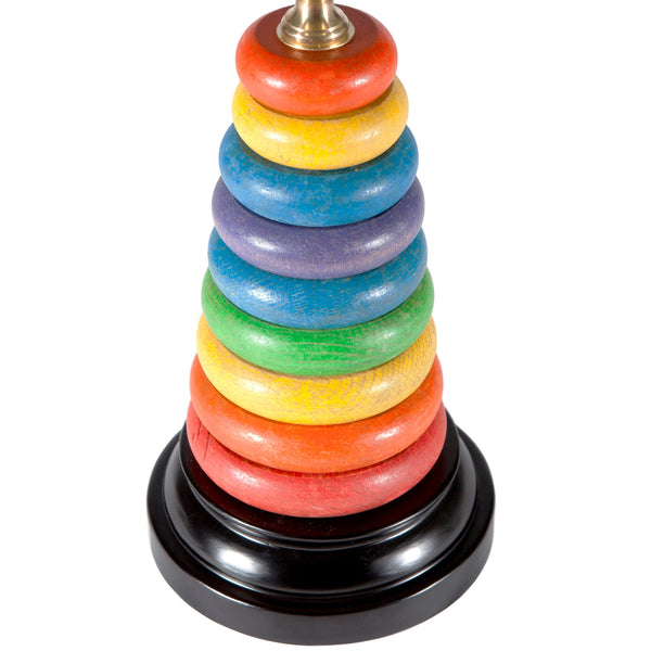 Multicolor Children's Wood Toy Kids Lamp