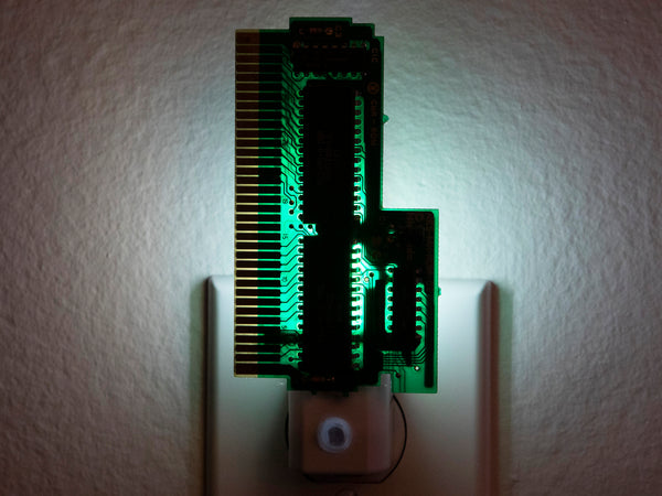 Handcrafted Computer Circuit Chips Night Light - Automatic Sensor