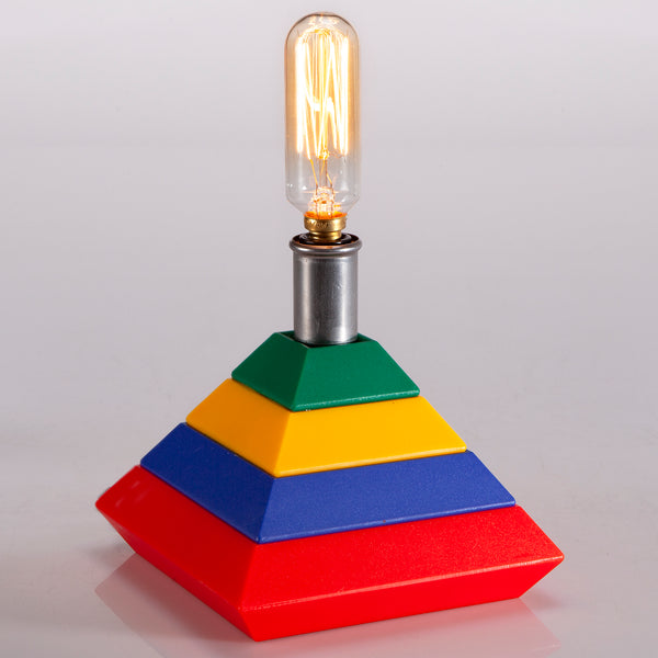 Hand Crafted Happy Little Lamp with New Filament Lightbulb